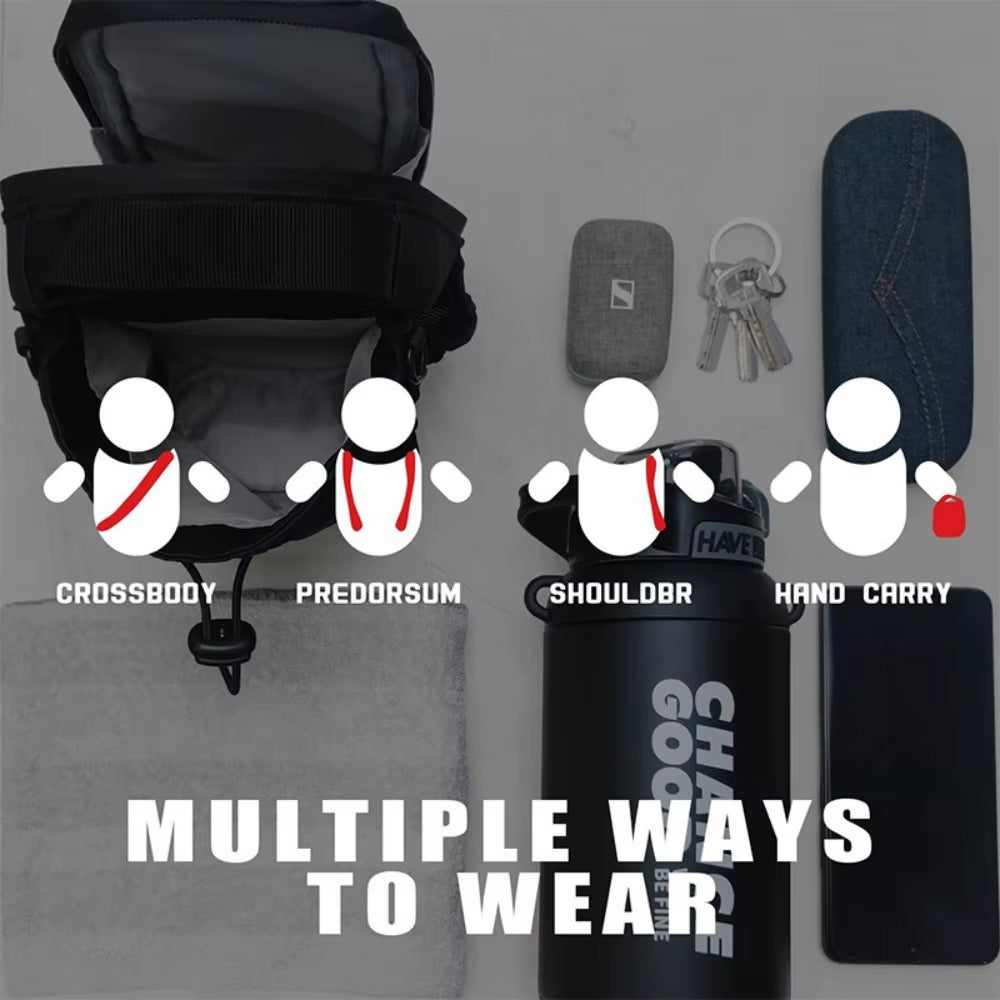 Super Strong Magnetic Gym Bag for Phone Water Bottle Portable Fitness Storage Sports Accessories