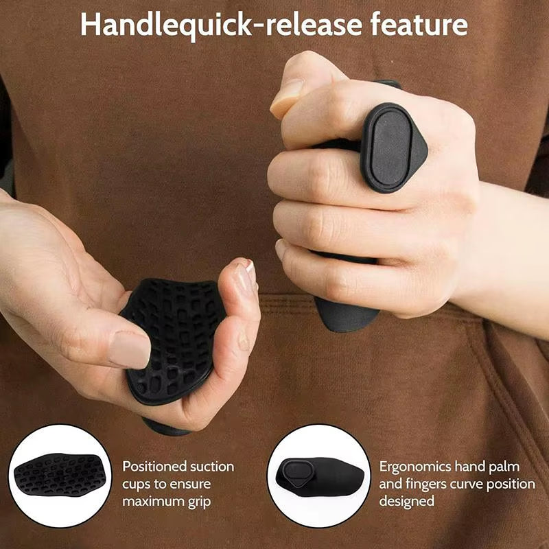 2Pcs Gym Grips Anti-Slip Grip Weightlifting Glove Portable Finger Trainer Comfort Workout Grips for Dumbbell Lifting Exercise
