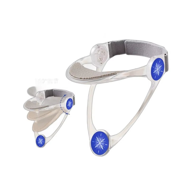 1Pc Adjustable Neck Brace, PP Material, Cervical Support, Anti-Sagging Straps with Elastic Pads, Improve Posture