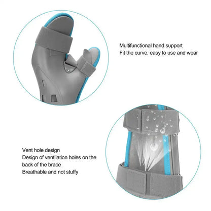 Wrist Support Brace Adjustable Hand Fracture Fixed Strap Sprain Carpal Tunnel Splint Posture Corrector Bandage Joint Pain Relief