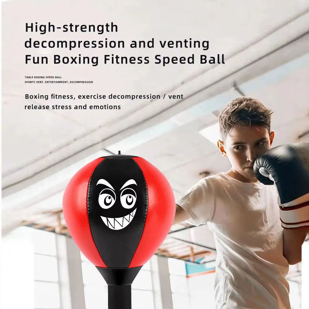 Ultimate Stress Reliever Punching Bag Toy with Suction Cup - Fun Desk Boxing Ball for Kids to Reduce Tension!