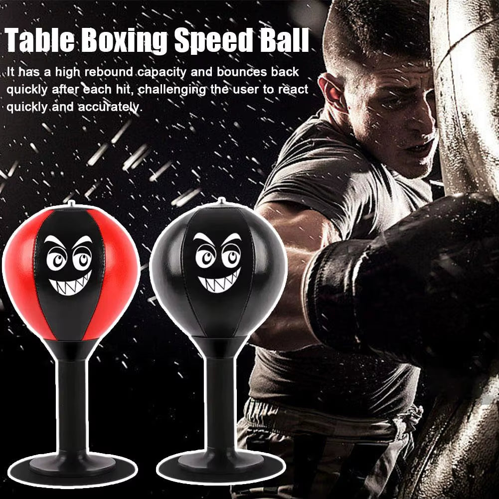 Ultimate Stress Reliever Punching Bag Toy with Suction Cup - Fun Desk Boxing Ball for Kids to Reduce Tension!