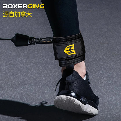 Fitness Wrist Strap with Adjustable D-Ring Support Cuffs, Gym Strength Training Buckle Pulley, Sports Protection Safety Belt