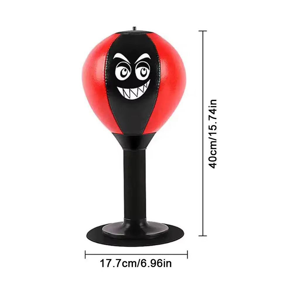 Ultimate Stress Reliever Punching Bag Toy with Suction Cup - Fun Desk Boxing Ball for Kids to Reduce Tension!