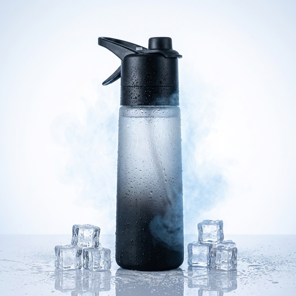 FrostFlow™ 2-in-1 Misting Sports Water Bottle.