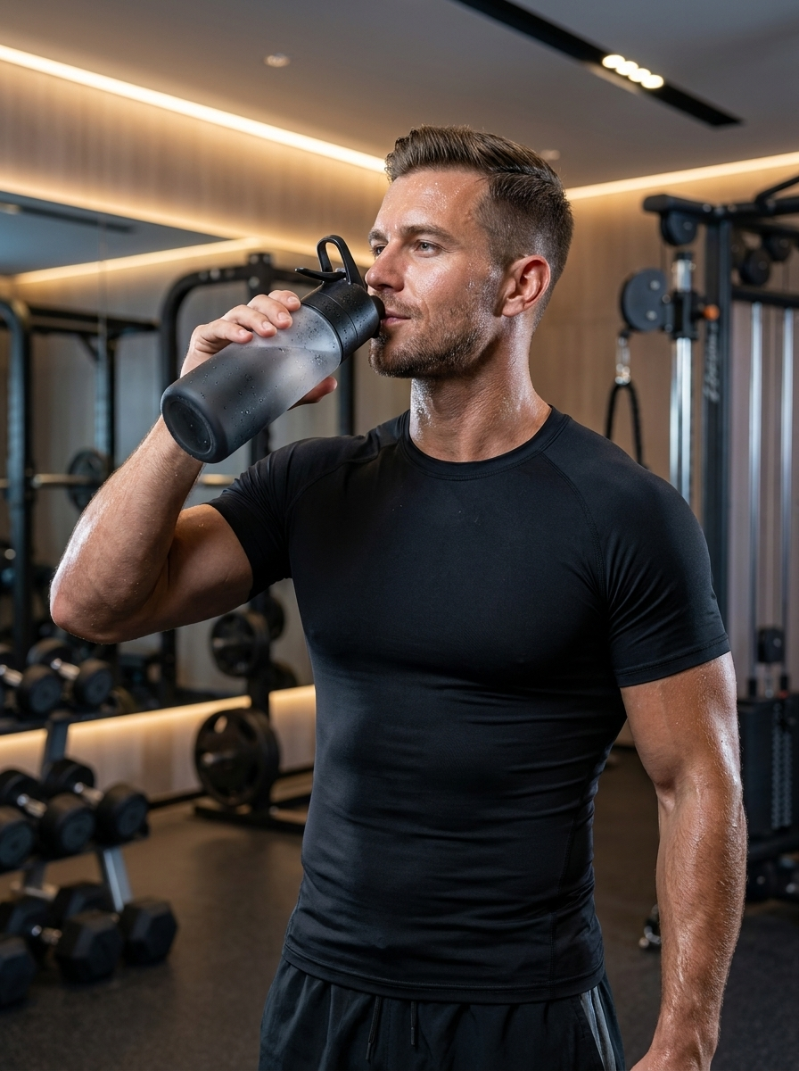 FrostFlow™ 2-in-1 Misting Sports Water Bottle.