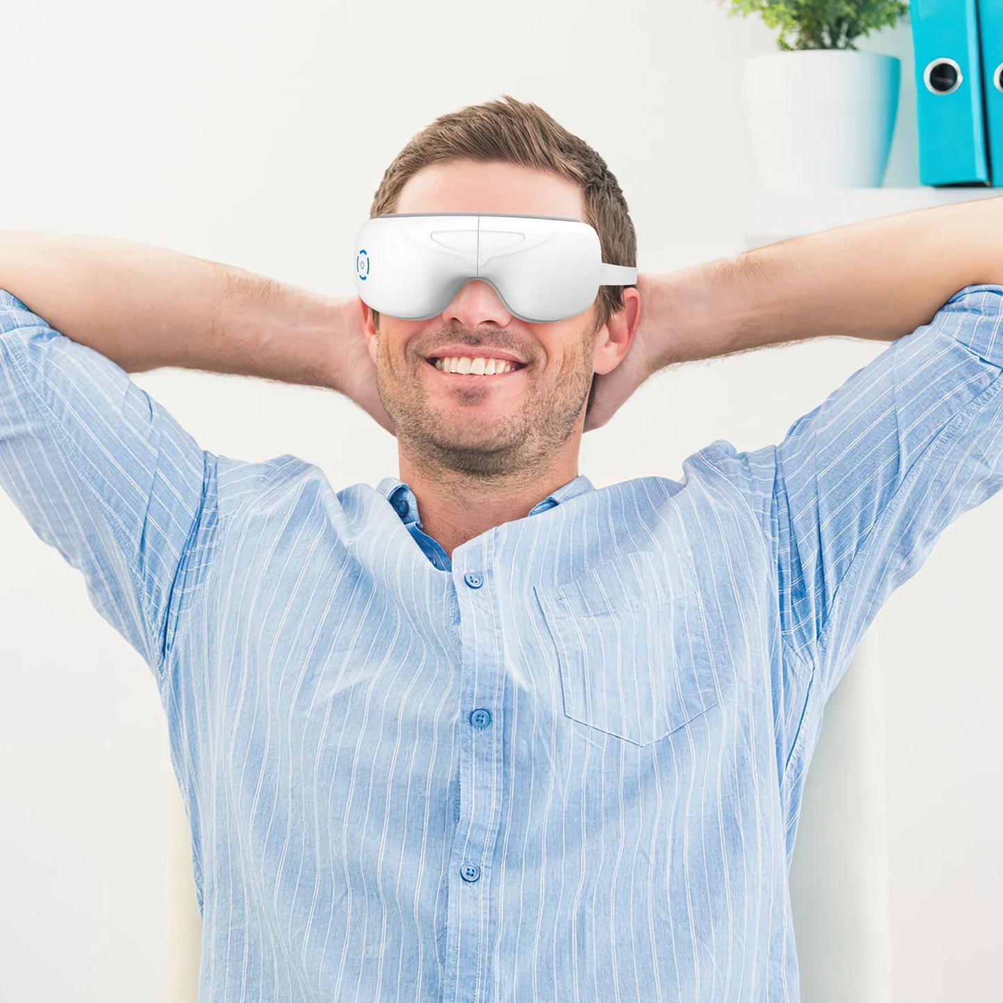 Ultimate Eye Massager with Heat & Music - Rechargeable Wireless Relief for All Ages