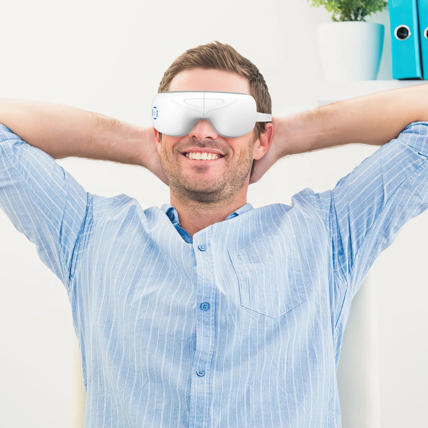 Ultimate Eye Massager with Heat & Music - Rechargeable Wireless Relief for All Ages