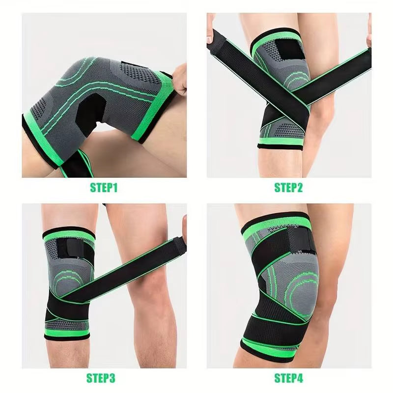 1Pc Breathable Compression Knee Brace for Sports, Andjoint Support - High Elastic Knee Pad Protector for Fitness,Weightlifting