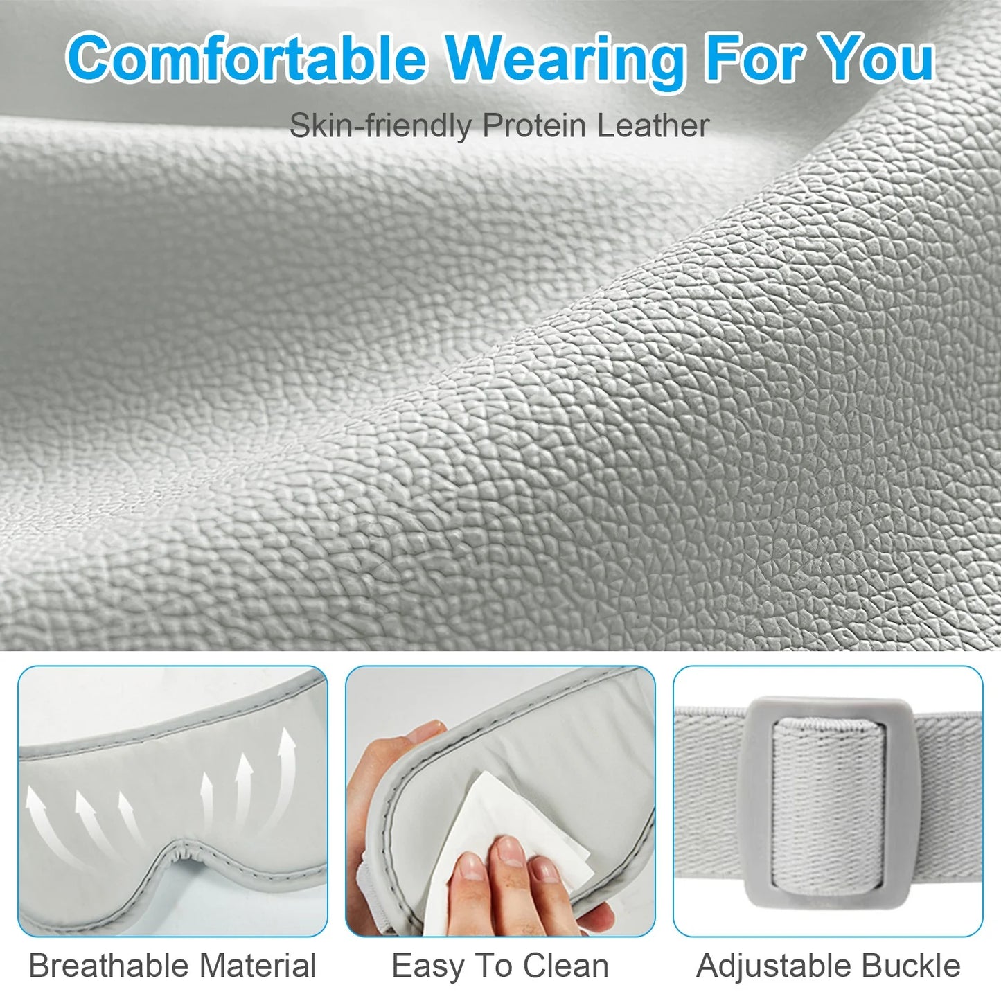 Ultimate Eye Massager with Heat & Music - Rechargeable Wireless Relief for All Ages