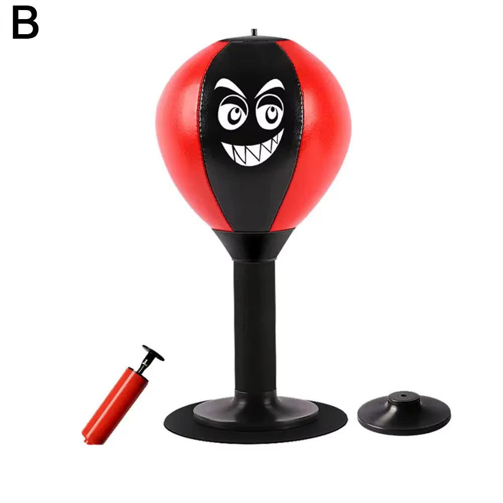 Ultimate Stress Reliever Punching Bag Toy with Suction Cup - Fun Desk Boxing Ball for Kids to Reduce Tension!