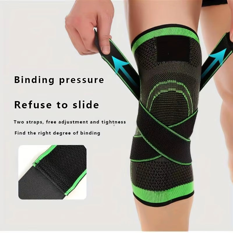 1Pc Breathable Compression Knee Brace for Sports, Andjoint Support - High Elastic Knee Pad Protector for Fitness,Weightlifting