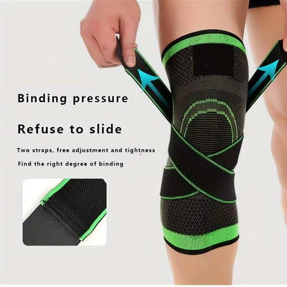 1Pc Breathable Compression Knee Brace for Sports, Andjoint Support - High Elastic Knee Pad Protector for Fitness,Weightlifting