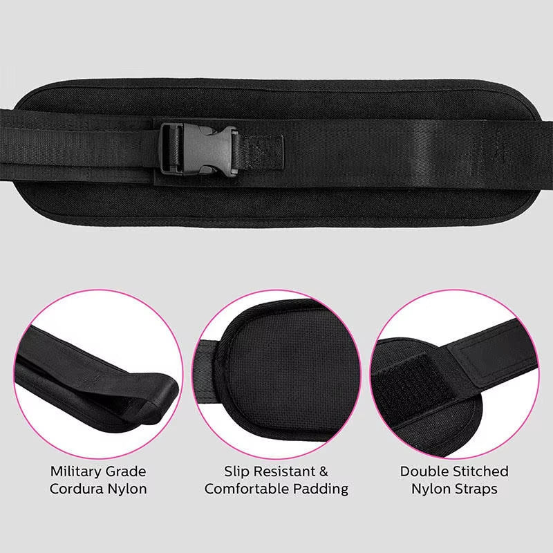 Sports Hip Thrust Belt Glute Trainer Adjustable Hip Thrust Belt for Dumbbells Men Women Home Workout Equipment