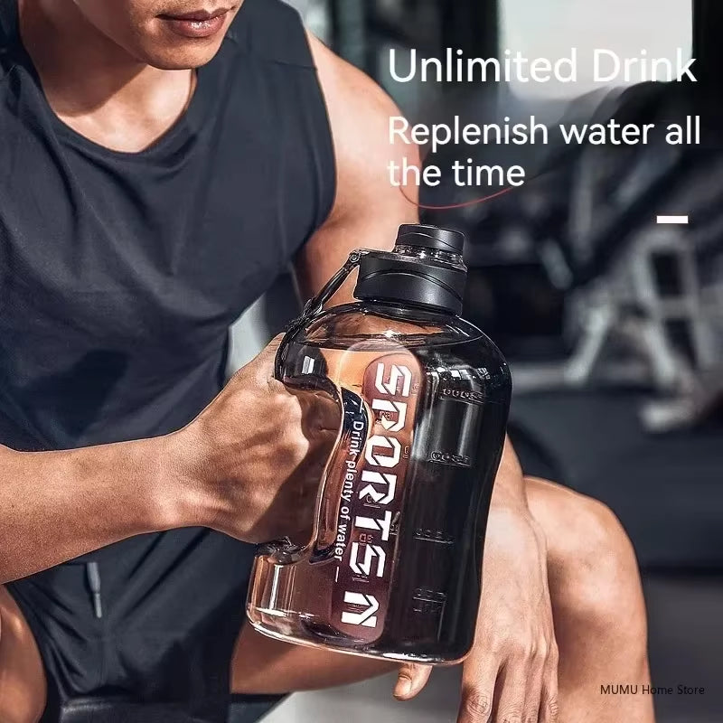 Sports Water Bottle Gym Cycling Cup Portable Large Capacity Water Bottle for Fitness Camping Men Water Kettle