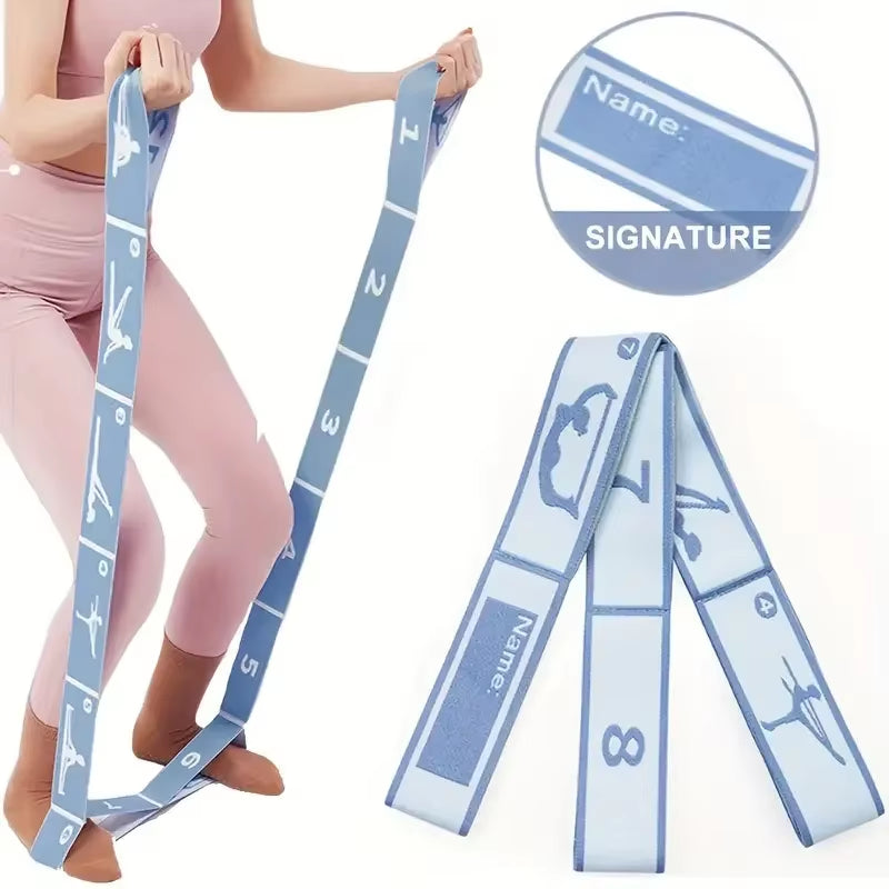 Yoga Stretching Belt Dance Stretching Band Elastic Yoga Resistance Bands Home Pilates Exercise Pull Strap Belt Fitness Sport