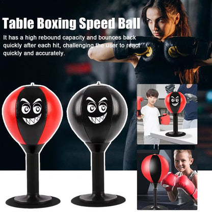 Ultimate Stress Reliever Punching Bag Toy with Suction Cup - Fun Desk Boxing Ball for Kids to Reduce Tension!