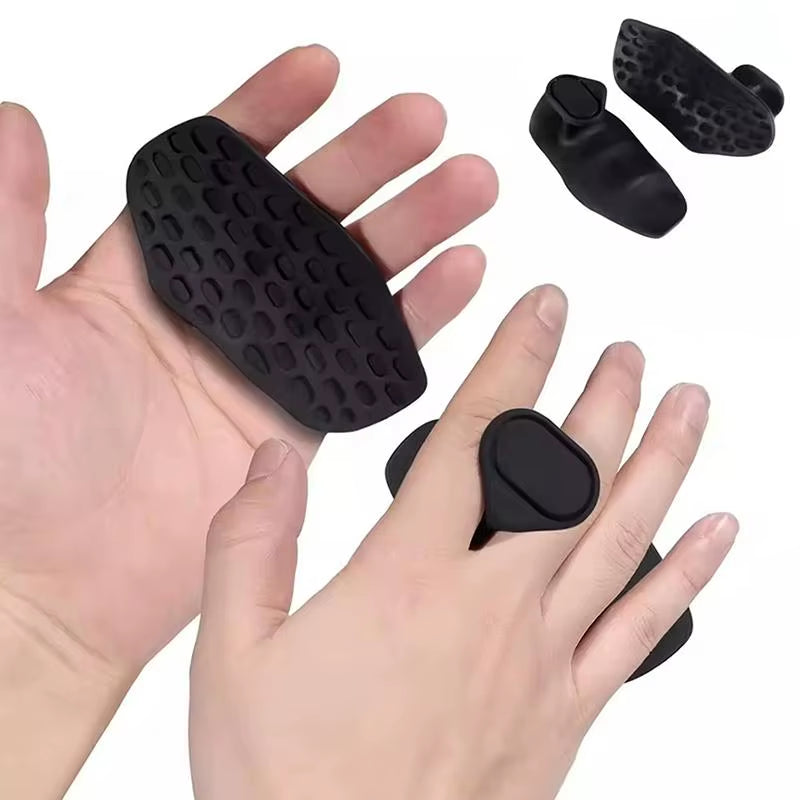 2Pcs Gym Grips Anti-Slip Grip Weightlifting Glove Portable Finger Trainer Comfort Workout Grips for Dumbbell Lifting Exercise