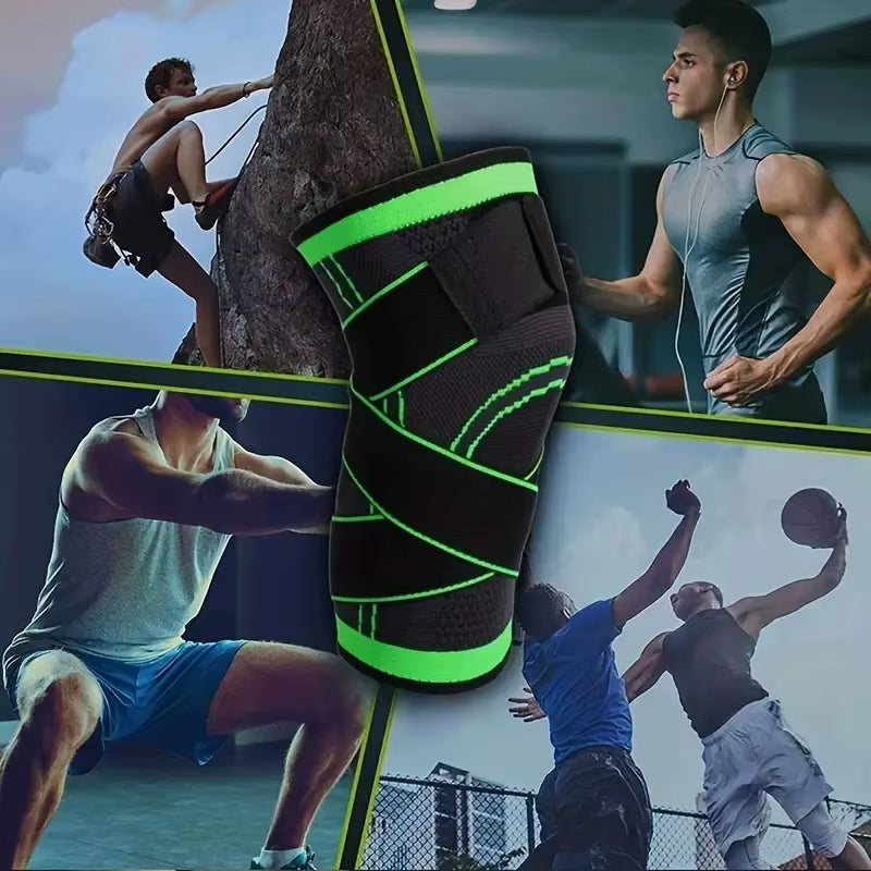 1Pc Breathable Compression Knee Brace for Sports, Andjoint Support - High Elastic Knee Pad Protector for Fitness,Weightlifting