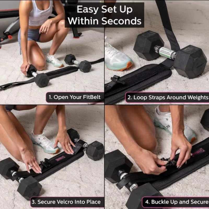 Sports Hip Thrust Belt Glute Trainer Adjustable Hip Thrust Belt for Dumbbells Men Women Home Workout Equipment