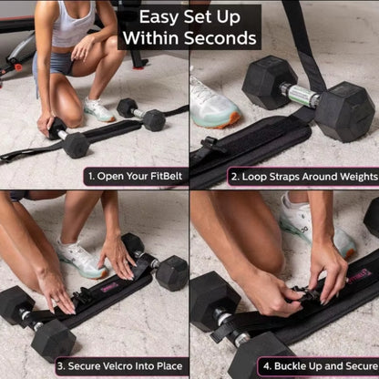 Sports Hip Thrust Belt Glute Trainer Adjustable Hip Thrust Belt for Dumbbells Men Women Home Workout Equipment