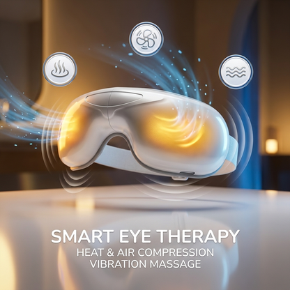 Ultimate Eye Massager with Heat & Music - Rechargeable Wireless Relief for All Ages